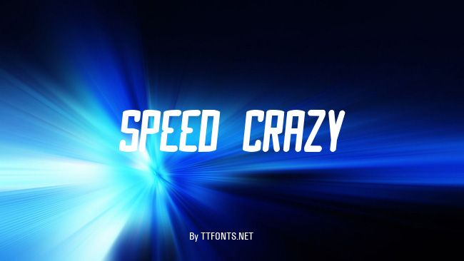 Speed Crazy example